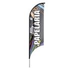 Bandeira Wind Banner Papelaria Dupla Face Haste Tamanho