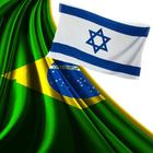 Bandeiras De Brasil E Israel Kit 2 100% Poliester 1,60x1,10