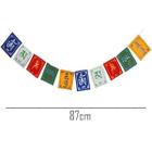 Bandeiras De Oração Budista Tibetana Om Mani Padme Hum Mantra - 8cm