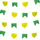 Bandeirinha Verde e Amarela Plástica 10 metros Copa Do Mundo