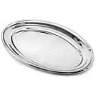 Bandeja Aço Inox Grande Servir Café da manha Travessa 32Cm