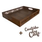 Bandeja Arabesco Grande Cantinho do Café MDF Decorada