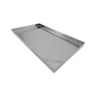 Bandeja Canto Liso Total Inox 25x15x2cm Roldan