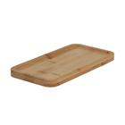 Bandeja de Bambu Retangular Para Servir Decorar 12x24 cm