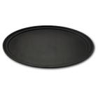 Bandeja de Garçom Antiderrapante Preta Profissional Grande Oval 68x56 Weck