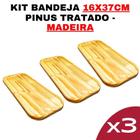 Bandeja de Pinus 10-LeG, descubra a sofisticação de um suporte de madeira multifuncional para adicionar elegância e organização ao seu espaço!