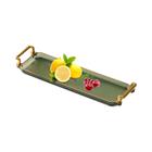 Bandeja de Servir Decorativa com Alça - Estilo Nórdico para Maquiagem, Perfume e Joias