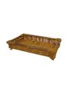 Bandeja Decorativa de Bambu e Rattan 36cm