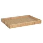 Bandeja Em Rattan Bege 40X30Cm - Florarte