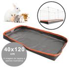 Bandeja higiênica impermeável para cercado porquinho da índia coelho hamster 40x120 viés laranja