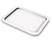 Bandeja Inox Multiuso Servir Café Organizador 25x34 Cm Casa