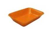 Bandeja Isopor Laranja B03 Funda 23,5X18X2,8Cm 1 Fardo 400Un