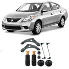 Bandeja + Kit Batente + Bieleta Nissan Versa Dianteira 2011 Até 2017 O Par - Skyll Componentes Automotivos