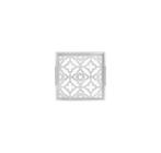Bandeja Maior Madeira Branco c Vidro Detalhes Mosaico Luxo