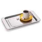 Bandeja Multiuso Aço Inox Servir Cafezinho Chá 17x30cm Forma