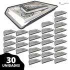 Bandeja Organizadora Multiuso Mesa Escritório Preta - Kit 30un