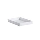 Bandeja Organizadora Objetos Decorativa em Acrílico Branca - Paramount 34,5 X 25 X 4,7 Cm