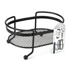 Bandeja Oval 19 X 12cm Em Metal Black Arthi 2458