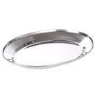 Bandeja Oval Bene Casa 25cm Aço Inox