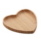 Bandeja Petisqueira De Bambu Heart Coração Mesa Posta 12,5cm Lyor