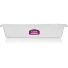 Bandeja Plastica Alimentos Branca M 44CM