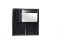 Porta Jóias de Espelho e Metal 10cmx16cmx16cm.