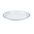 Bandeja Redonda Decorativa Trançada Cristal Grande 32,5CM K04 Keita