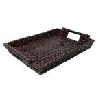 Bandeja Retangular 35 X 25 Rattan Bambu Artesanal Rustico