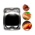Bandeja Retangular 42 Cm Em Inox