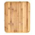 Bandeja Retangular Bambu Eco Prime 33cm X 40cm Gourmet Chique Casa Rustico