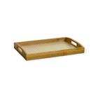 Bandeja Retangular Bambu Fundo Treliça 33x22cm - Vencedor