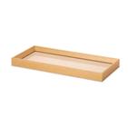 Bandeja Retangular em MDF Bege com Linho 3x38x18cm - Mart