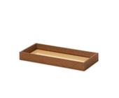 Bandeja Retangular em MDF e Rattan 38x18x3,5cm 15670 - Mart