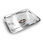 Bandeja Retangular Inox 40X30cm - Kehome