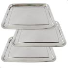 Bandeja Retangular Inox 45 x 35 cm