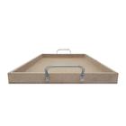 Bandeja Retangular Lisa Simples com Alça 30,5x20,5x2 Mdf 6mm Madeira