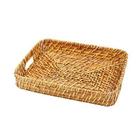 Bandeja Retangular Rattan 29 cm Class Home