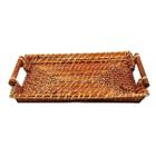 Bandeja Retangular Rattan com Alça 35x25 cm Class Rattan