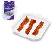 Bandeja Seca Bacon P Microondas Crocante E Gostoso Petisco