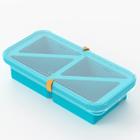 Bandejas de congelador de silicone Extra Grande Sopa Bandeja de Cubo de Gelo - 1 Pacote De Alimentos Congelantes Moldes Faz 4 Porções Perfeitas 1 Xícara de Armazenamento de Porções cubo para molho de refeição alimentar com tampa