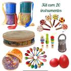 Bandinha ritmica - kit com 20 instrumentos musicais