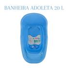 Banheira de bebê adoleta 20 litros azul rosa branca