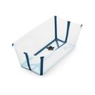Banheira Flexível Com Plug Térmico Transparente/Azul Stokke