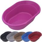 Banheira para Gato Plástico Caixa de Areia Sanitário Banheiro Furacão Pet Glamour Rosa