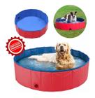 Banheira Piscina Pet Cachorro Grande Dobrável Resistente