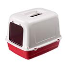 Banheiro Toilet Clear Cat 10 para Gatos Vermelho