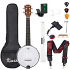 Banjo Ukulele (Banjolele) Concerto 58cm com Alça Ajustável e Bolsa