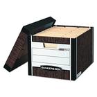 Bankers Box R-KIVE Heavy-Duty Storage Boxes, FastFold, Tampa de Decolagem, Carta/Legal, Caso 12 (00725)