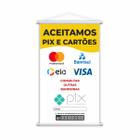 Banner Aceitamos Pix e Cartões Formas Pagamento Grande - PlimShop