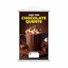 Banner Aqui Tem Chocolate Quente Preço Branco Lona 60x40cm - PlimShop